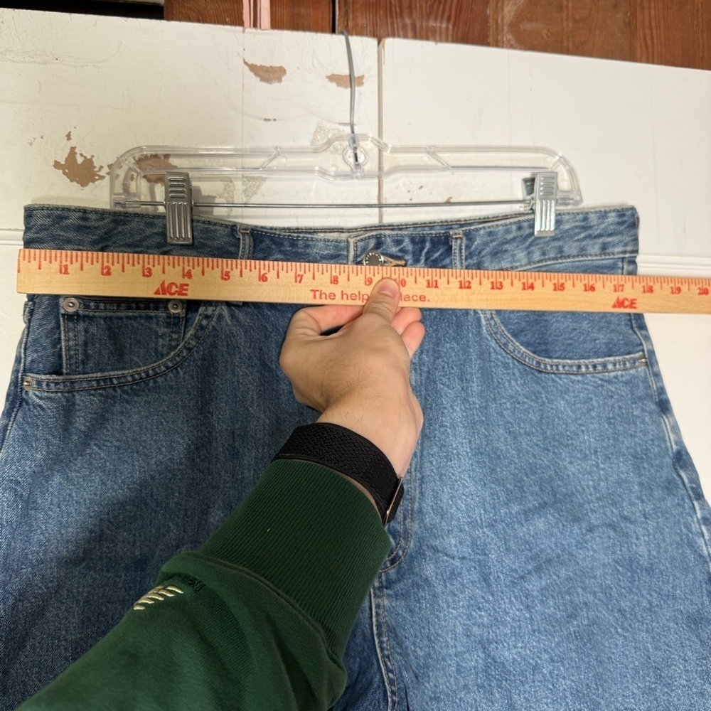 Everlane A-Line Denim Shorts Blue Wash Size 32 Jean Shorts Jorts Cotton - Picture 5 of 10